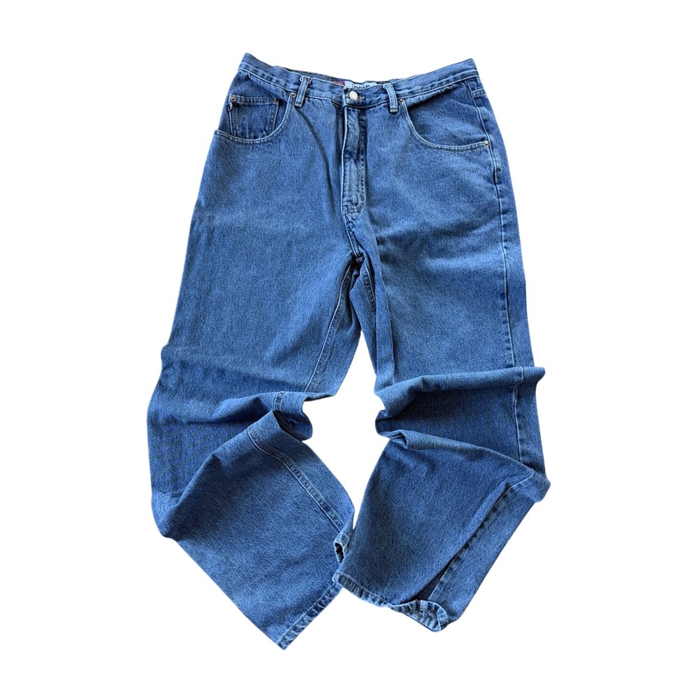 Mens Bugle Boy 7M Loose Fit Jeans 34 Blue Vintage Millennium Series Baggy Denim